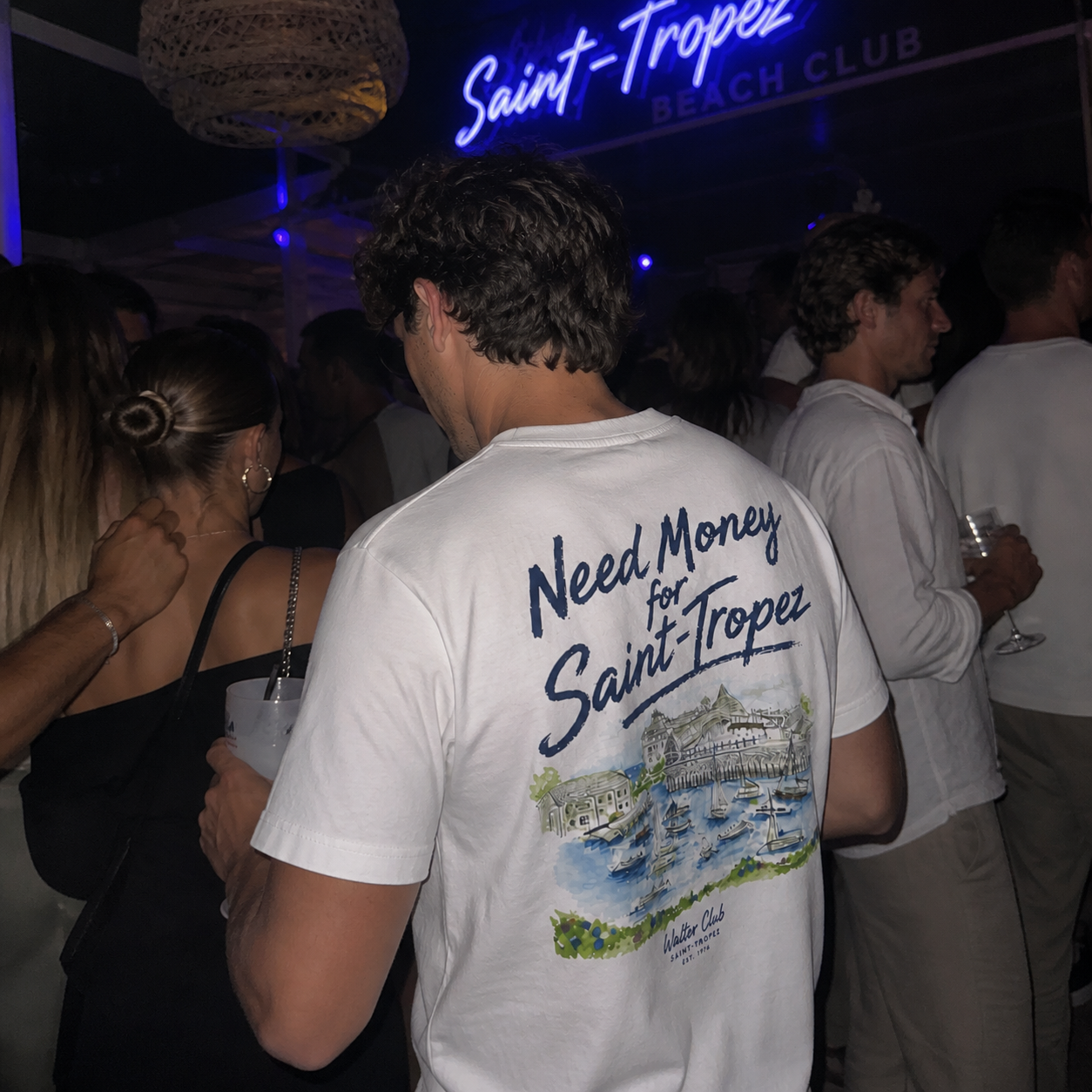 T-shirt: Need money for Saint-Tropez